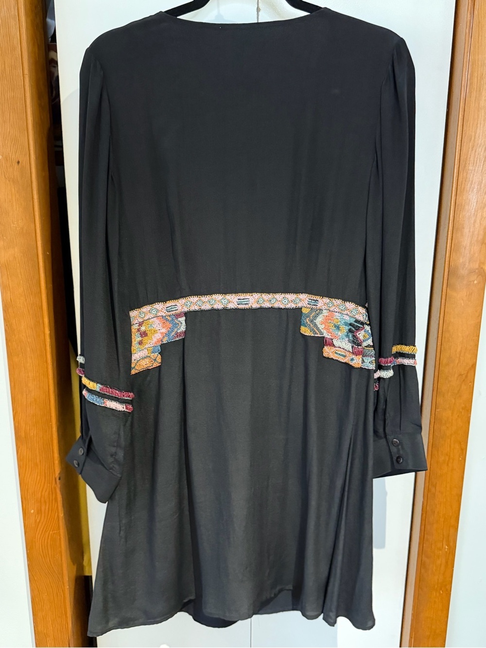 Anthropologie Silk Endless Dream Hand Beaded Mini Dress - Picture 3 of 8
